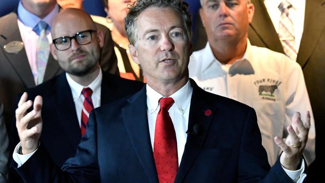 Sen. Rand Paul, R-Ky., speaks about health insurance during a speech at the River House Restaurant, Thursday, July 6, 2017, in Louisville, Ky. Paul has emerged as one of the biggest obstacles to passing the Republican answer to the Affordable Care Act, adding another wrinkle in his complex relationship with Senate Majority Leader Mitch McConnell, R-Ky.