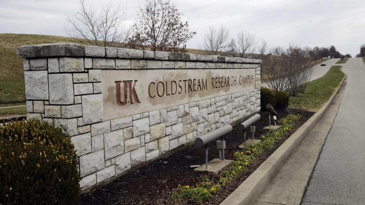 University of Kentucky Coldstream Research Park entrance off of Citation Blvd. in Lexington, Ky, on Dec. 13, 2016.