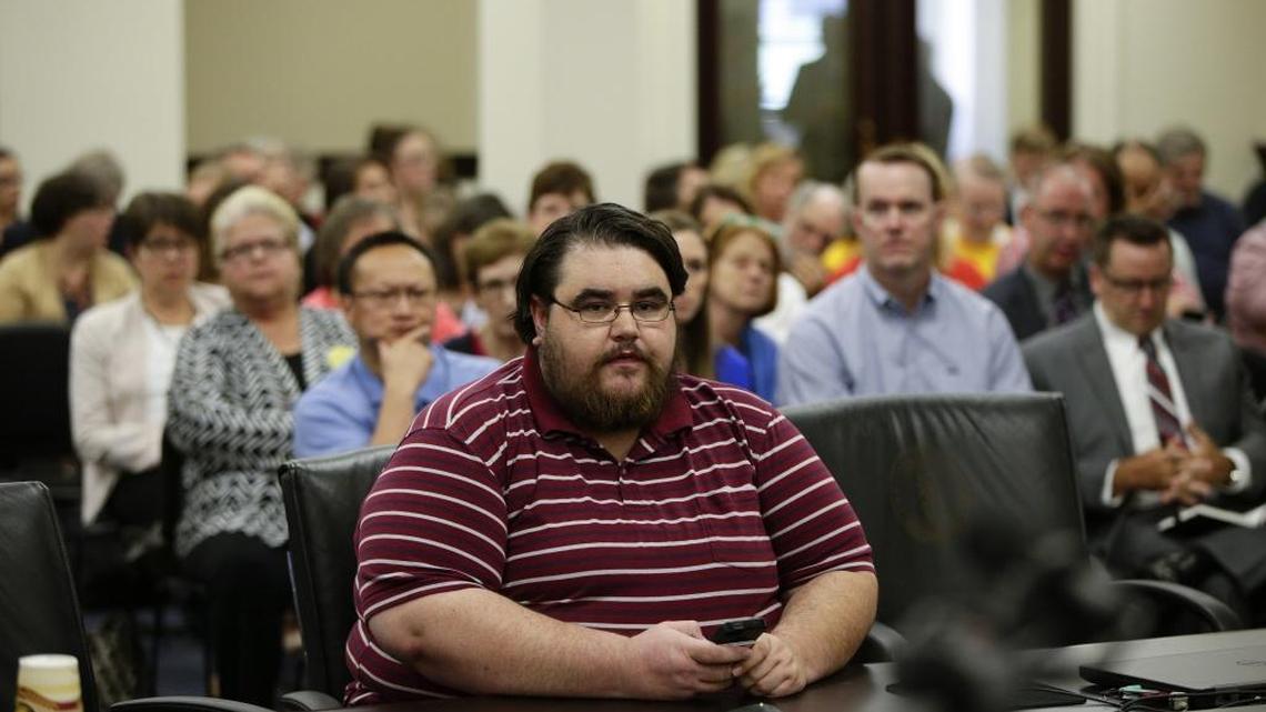 Former Medicaid recipient A.J. Jones gave his thoughts as the public got a chance to comment on Gov. Matt Bevin’s proposed Medicaid changes at a hearing in the state Capitol Annex on Wednesday.