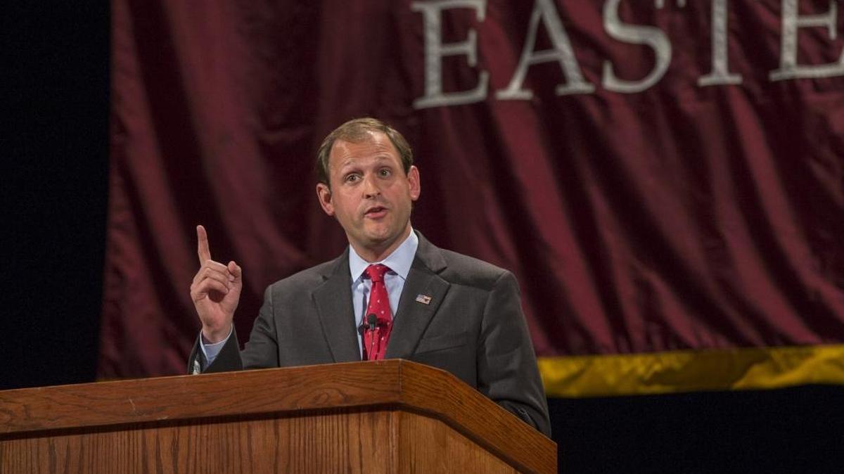 U.S. Rep. Andy Barr, R-Lexington, during a televised debate in 2014.
