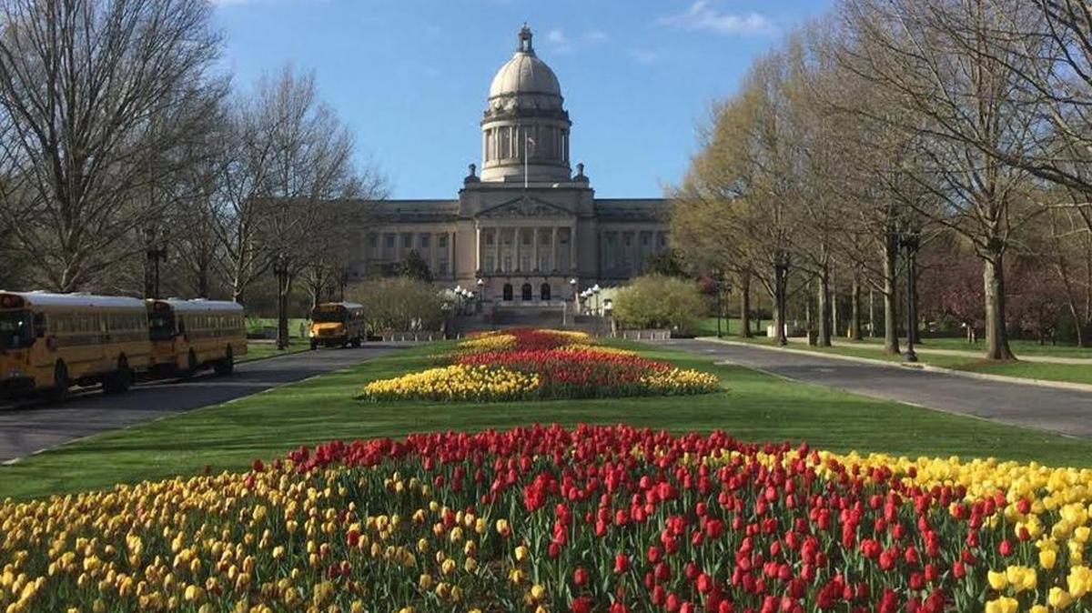 Kentucky’s Capitol in Frankfort on Thursday, April 14, 2016, hours after top lawmakers reached a state budget deal.