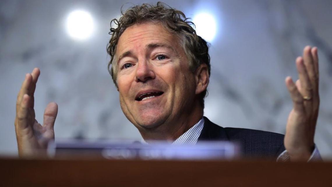 Senate Health, Education, Labor, and Pensions Committee member Sen. Rand Paul, R-Ky., questions state insurance commissioners during a hearing on the individual health insurance market for 2018 on Capitol Hill in Washington, Wednesday, Sept. 6, 2017.