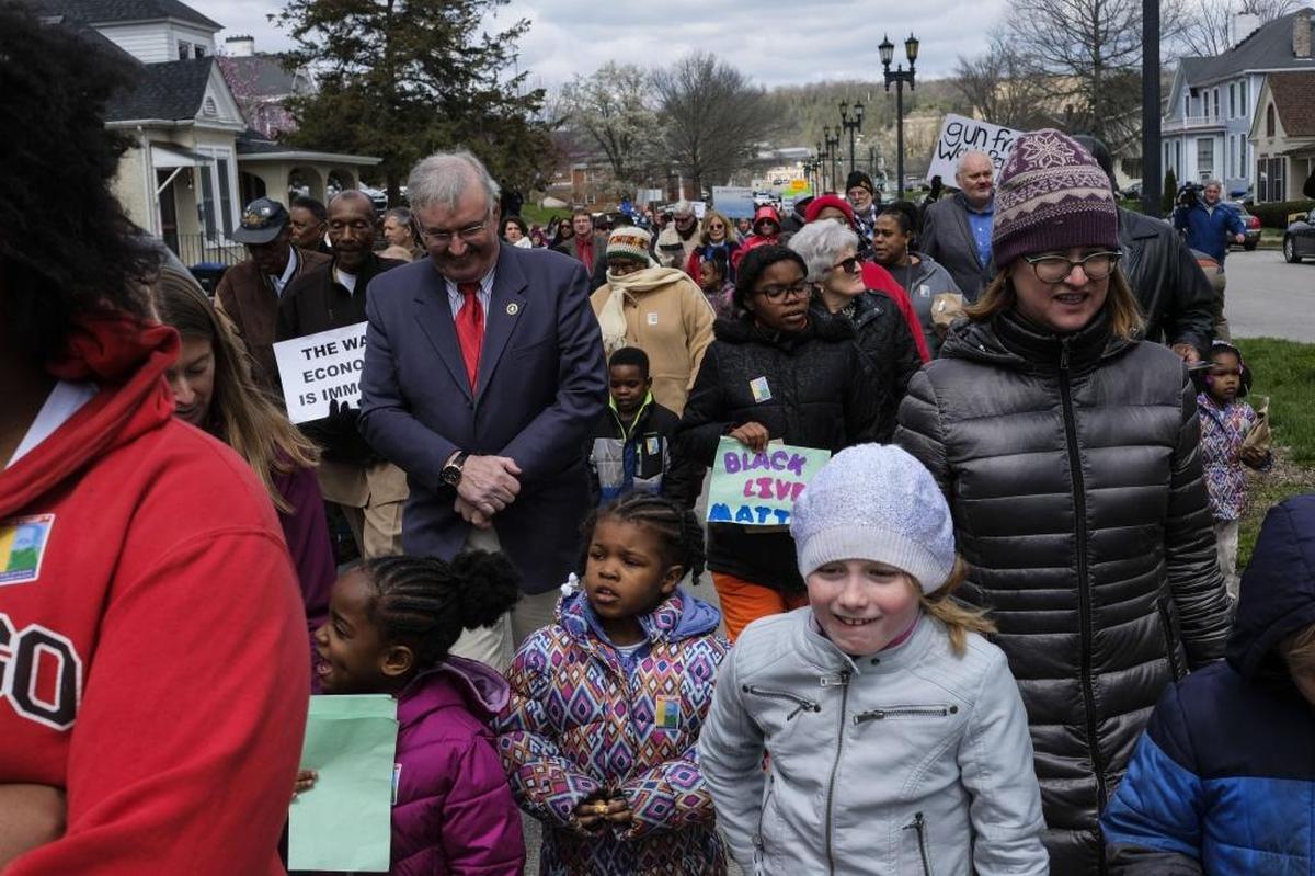 Hundreds turned out for Wednesday’s Memorial March to Move marking the 50th anniversary of the assassination of Martin Luther King, Jr.