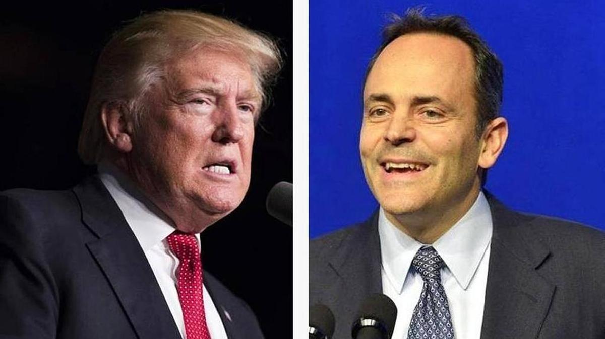 President-elect Donald Trump and Kentucky Gov. Matt Bevin.