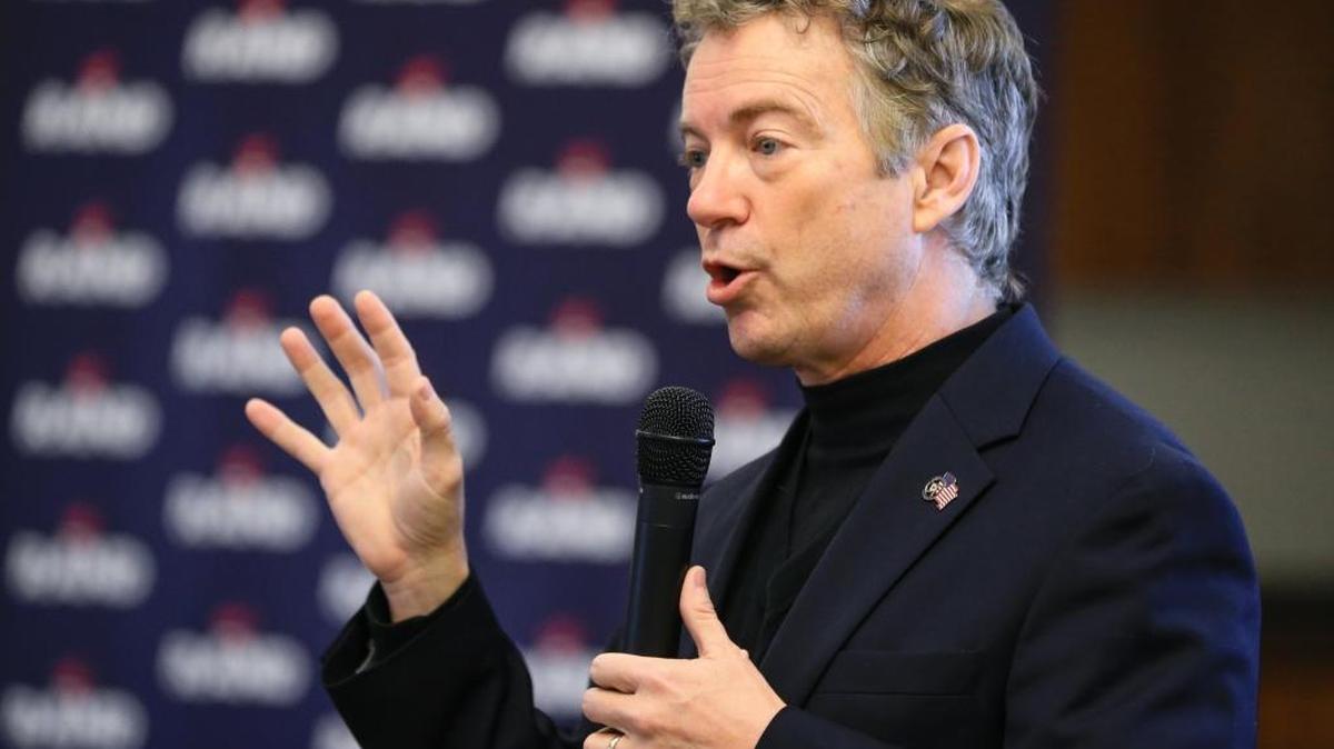 Republican presidential candidate, Sen. Rand Paul, R-Ky. speaks during a campaign stop in Council Bluffs, Iowa, Thursday, Jan. 7, 2016.
