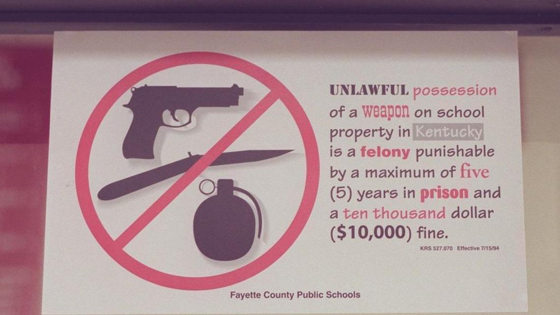 Guns are currently not allowed in Kentucky schools, but a proposed bill in the General Assembly would change that.
