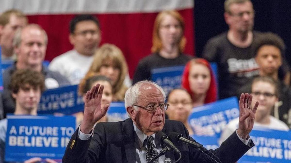 Sen. Bernie Sanders spoke during a campaign rally Friday at Duke Energy Center for the Performing Arts in Raleigh, N.C.