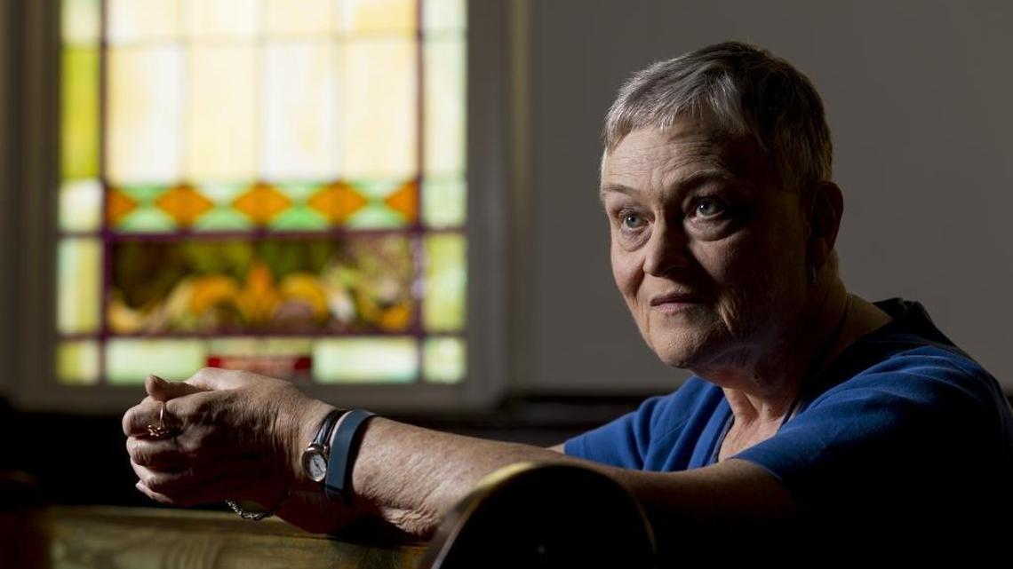 Mary Love borrowed $400 from a payday loan store in Louisville to help cover her living expenses a decade ago. Fees were added to her debt every two weeks, and Love struggled to repay the principal. “I never caught up enough to pay them back,” she said. “I probably paid them $1,400 in interest over those two years in order to keep borrowing $400.” Love posed for a portrait while working at Crescent Hill Presbyterian Church in Louisville, Friday, July 01, 2016.