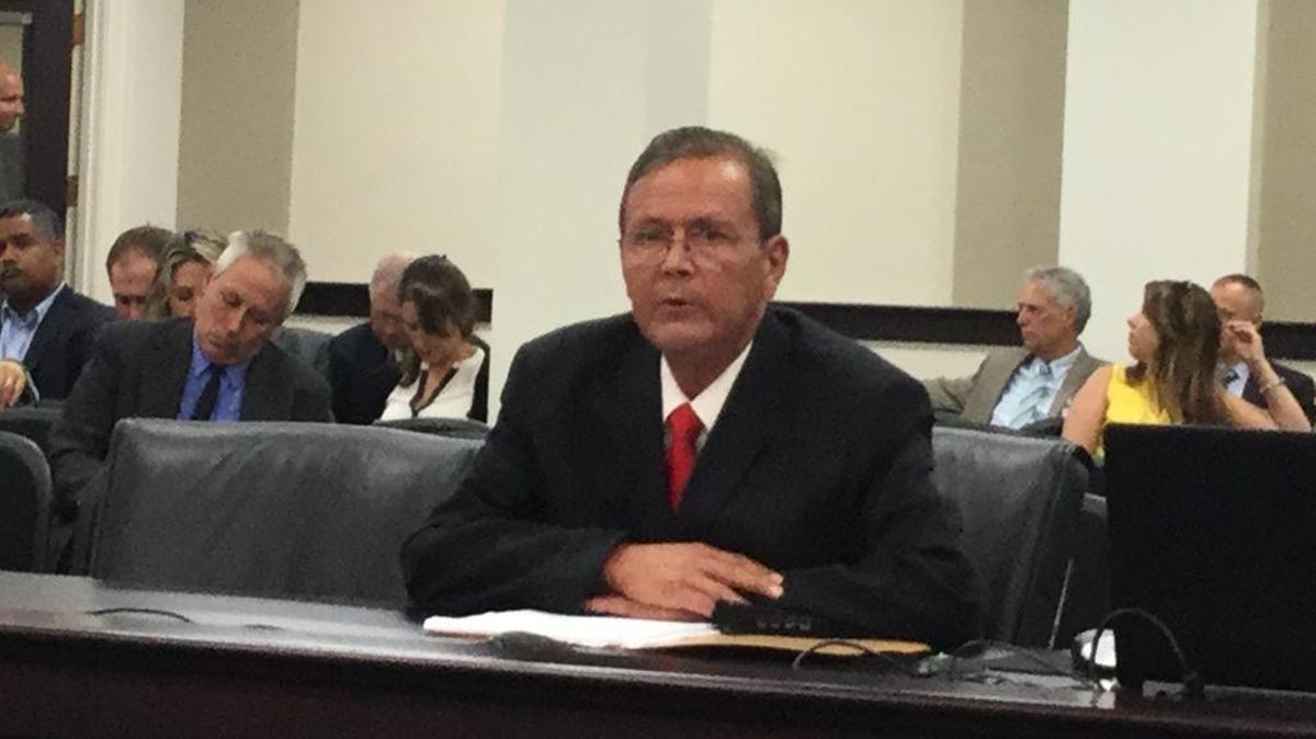 Estill County Judge-Executive Wallace Taylor spoke Tuesday to the Interim Joint Committee on Natural Resources and the Environment in Frankfort about the illegal dumping of lower-level radioactive waste in an Estill County landfill.