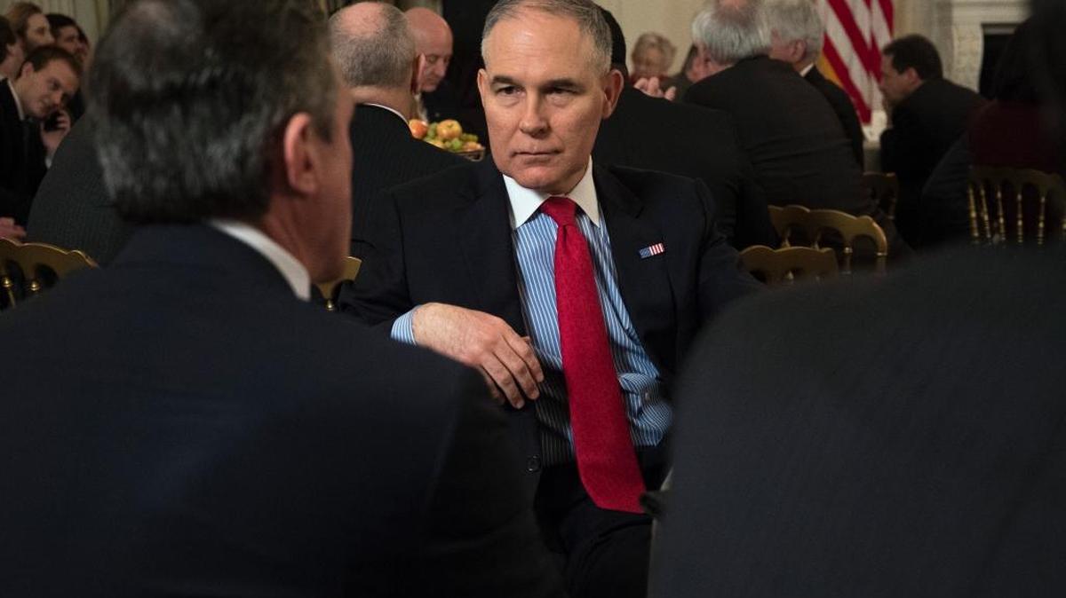 Scott Pruitt, administrator of the Environmental Protection Agency, at an event at the White House in Washington on Feb. 26. As Pruitt prepares to testify before Congress amid a series of spending and ethics investigations, an internal EPA document indicates that he may blame his staff for many of the decisions that have put a cloud over his tenure at the agency.