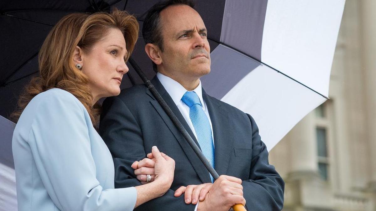 Then-Gov. Matt Bevin and his wife, Glenna, in 2016.