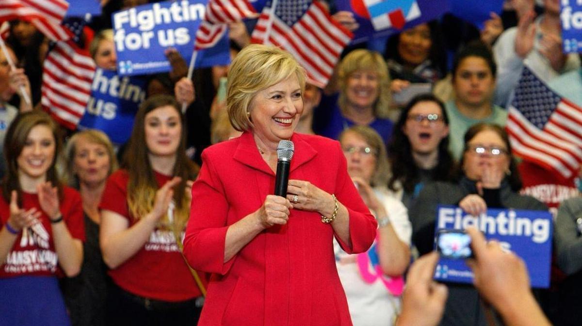 Hillary Clinton rallied supporters on the eve of Tuesday's Kentucky primary at Beck Center on Transylvania University’s campus Monday. Clinton and opponent Bernie Sanders both campaigned heavily in Kentucky in recent days.