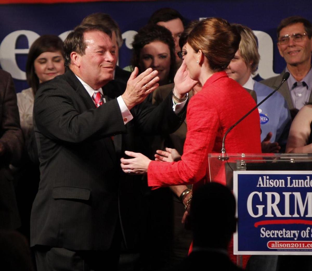 Jerry Lundergan showed some fatherly pride after Alison Lundergan Grimes won the Democratic primary in her first race for secretary of state in 2011.