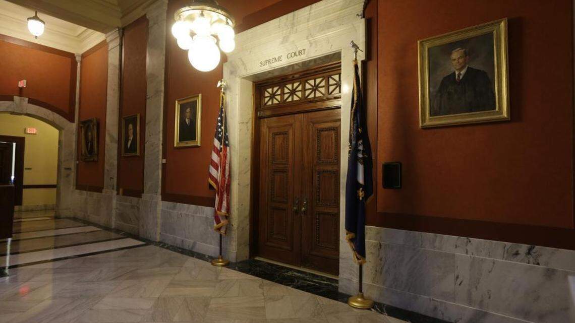Supreme Court chambers at the Capitol in Frankfort, Ky, on Aug. 18, 2016.