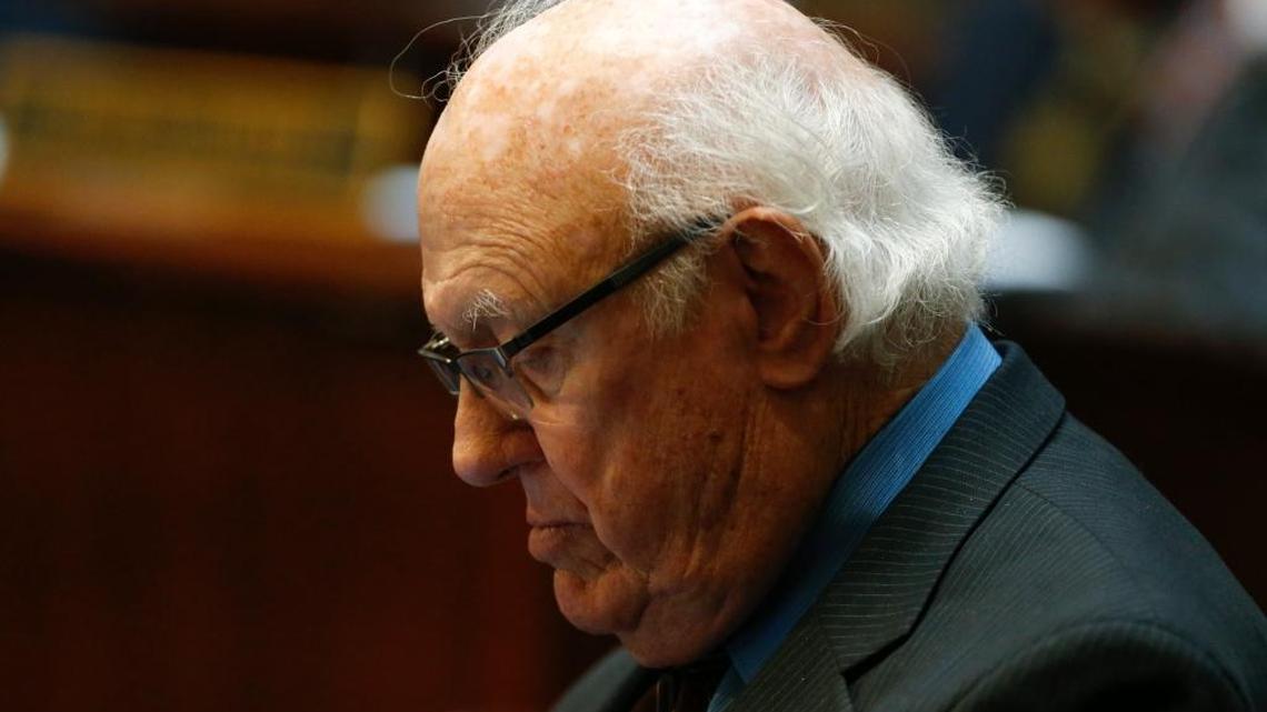 Sen. Julian M. Carroll, D-District 7, looks on from his seat during the Senate session at the Kentucky State Capitol in Frankfort, Ky., on Thursday, January 11, 2018.