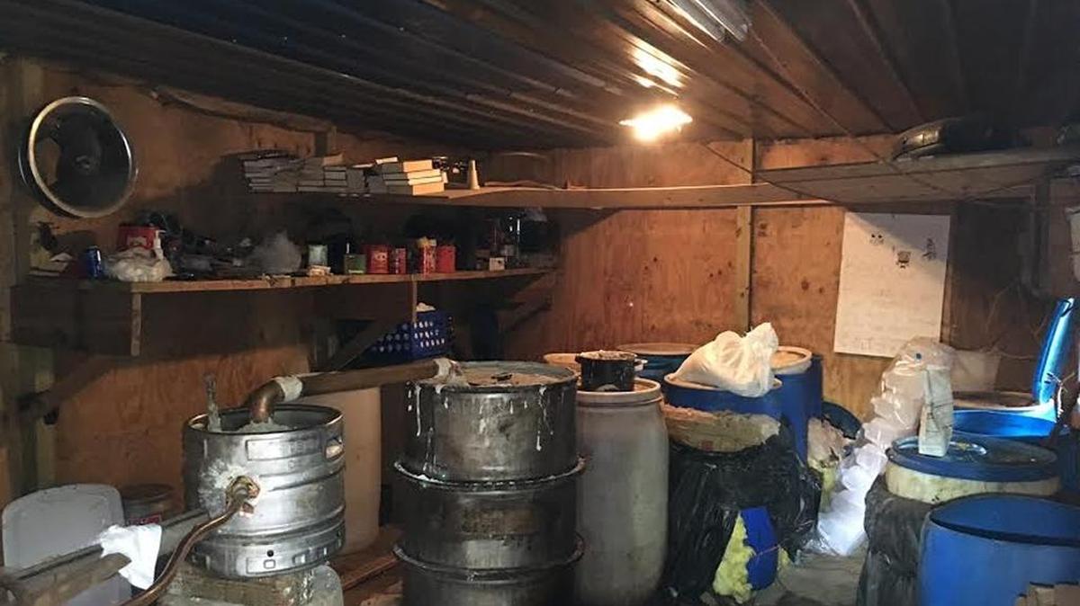 State officials seized an illegal moonshine still in Estill County last Wednesday.