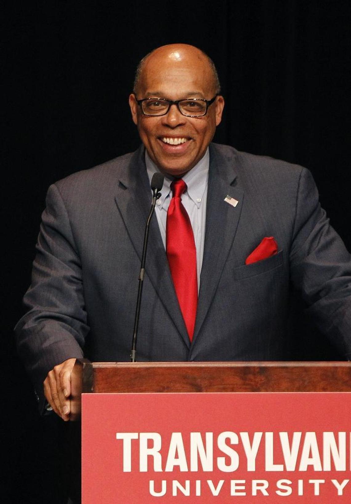 Sen. Reggie Thomas was part of Wednesday’s Democratic primary debate at Transylvania University. The candidates are seeking to unseat U.S. Rep. Andy Barr in the November general election.
