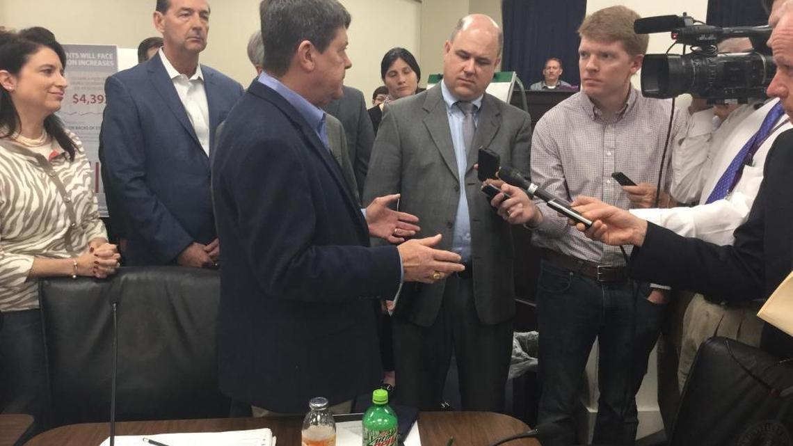 House Speaker Greg Stumbo spoke with the media.