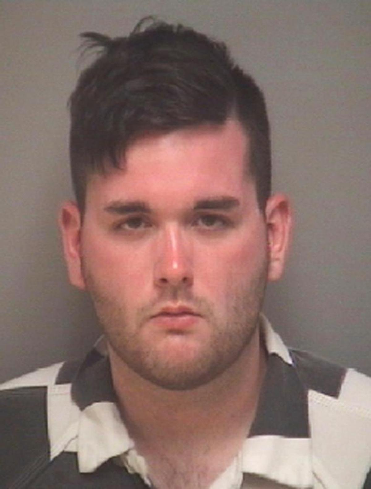This photo provided by the Albemarle-Charlottesville Regional Jail shows James Alex Fields Jr., who was charged and later convicted of murder after he rammed his car into a crowd of protesters Saturday, Aug. 12, 2017, in Charlottesville, Va.