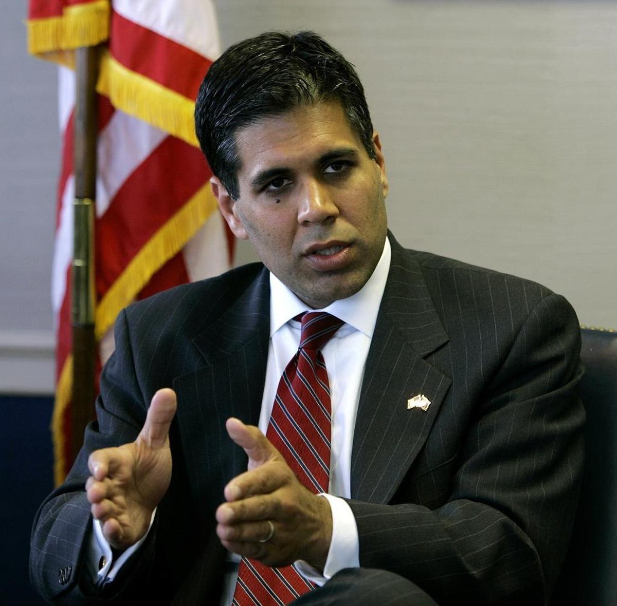 Amul Thapar talks with The Associated Press on Thursday, May 18, 2006, in Lexington, Ky.