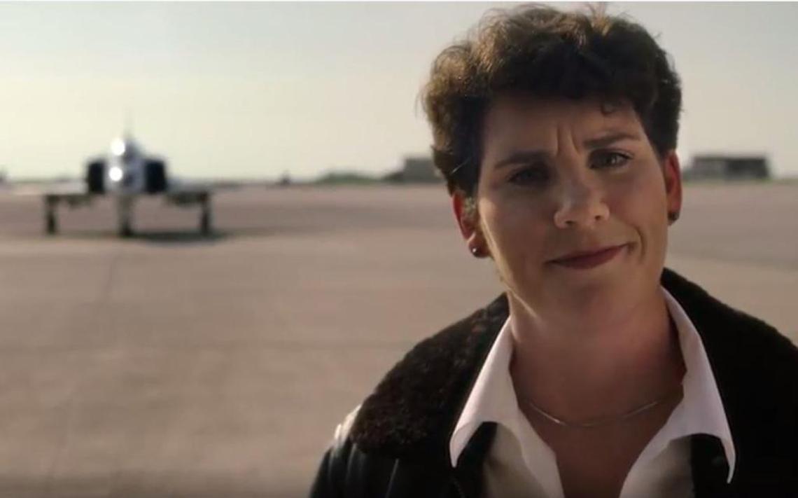 Amy McGrath’s ads have featured her prior military service and the hurdles she overcame to be a fighter pilot.