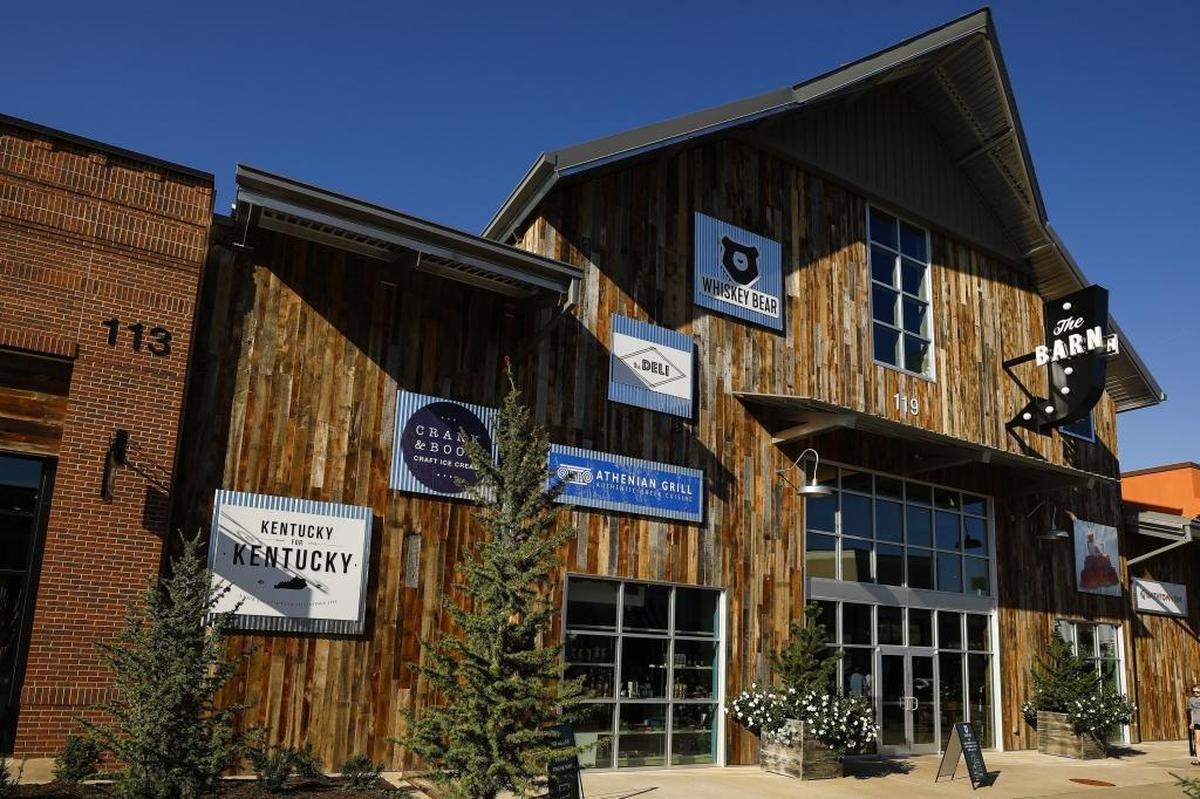 At one time, The Barn at The Summit at Fritz Farm included local vendors Athenian Grill, Atomic Ramen, Crank & Boom, La Petite Creperie, Pasture by Marksbury, Smithtown Seafood, Whiskey Bear and the Kentucky for Kentucky shop.