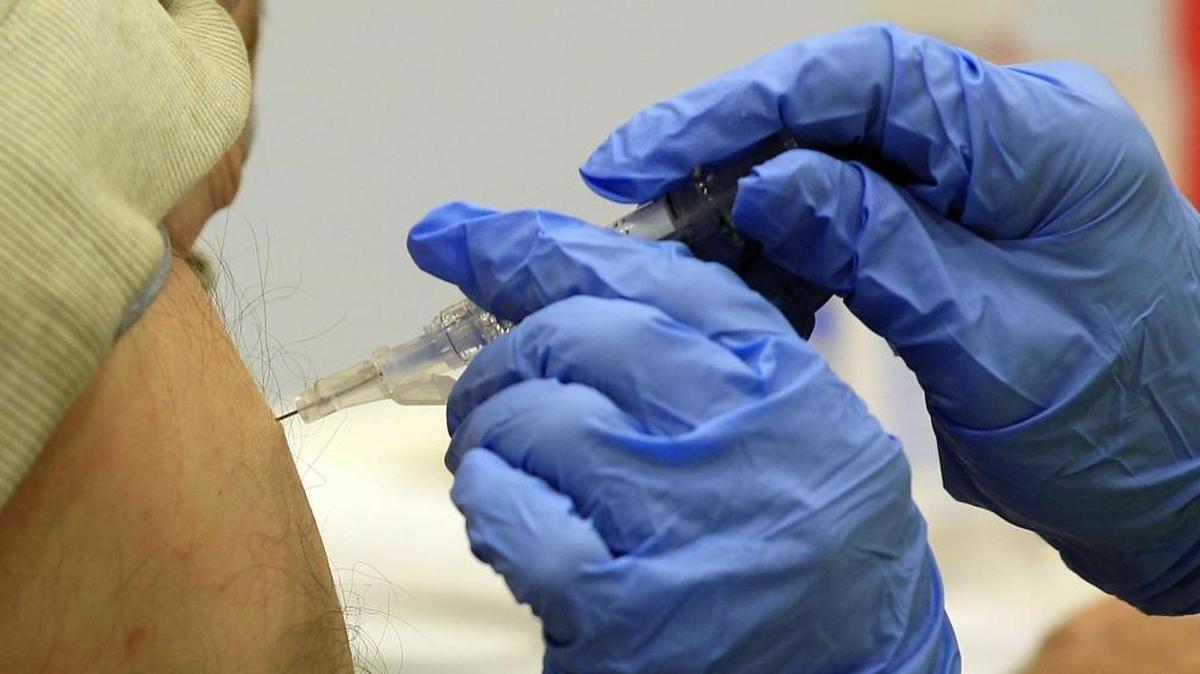 A flu shot was given at the Lexington-Fayette County Health Department.