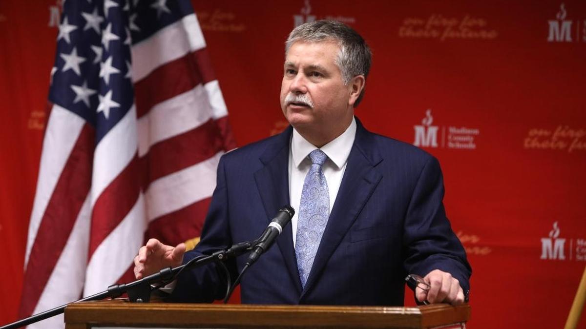 In this September 2016 file photo, Kerry Harvey, then U. S. Attorney for the Eastern District of Kentucky, introduced then U. S. Attorney General Loretta Lynch during a press briefing at Madison Central High School in Richmond.