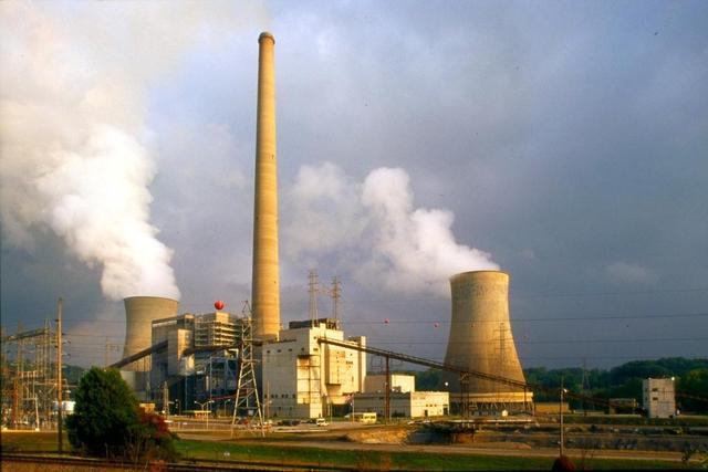 Kentucky Power’s Big Sandy plant is pictured. Coal-burning units were retired and converted to natural gas in 2016.