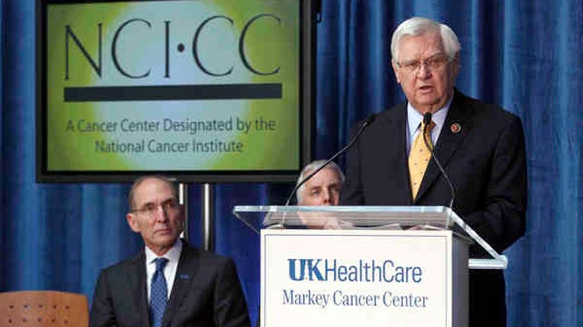 U.S. Rep. Hal Rogers, chairman of the Appropriations Committee, with University of Kentucky President Eli Capilouto at a UK event in 2013.