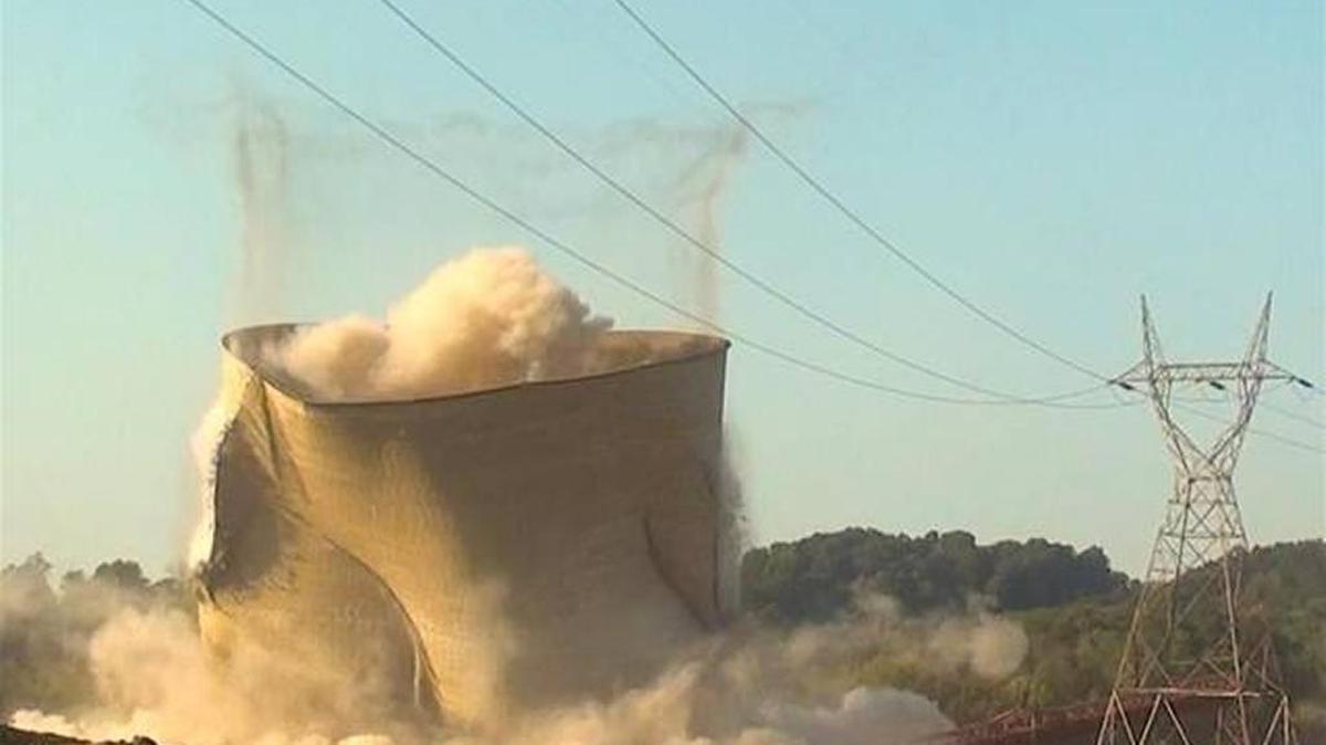 Kentucky Power converted Unit 1 of the Big Sandy power plant in Lawrence County from coal to natural gas last year and shut down Unit 2. The cooling tower for Unit 2 was imploded in September.