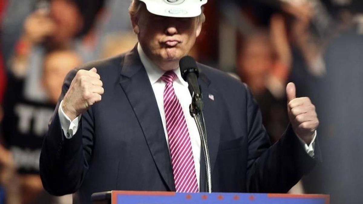 Donald Trump at a rally in West Virginia promised to bring back coal jobs.