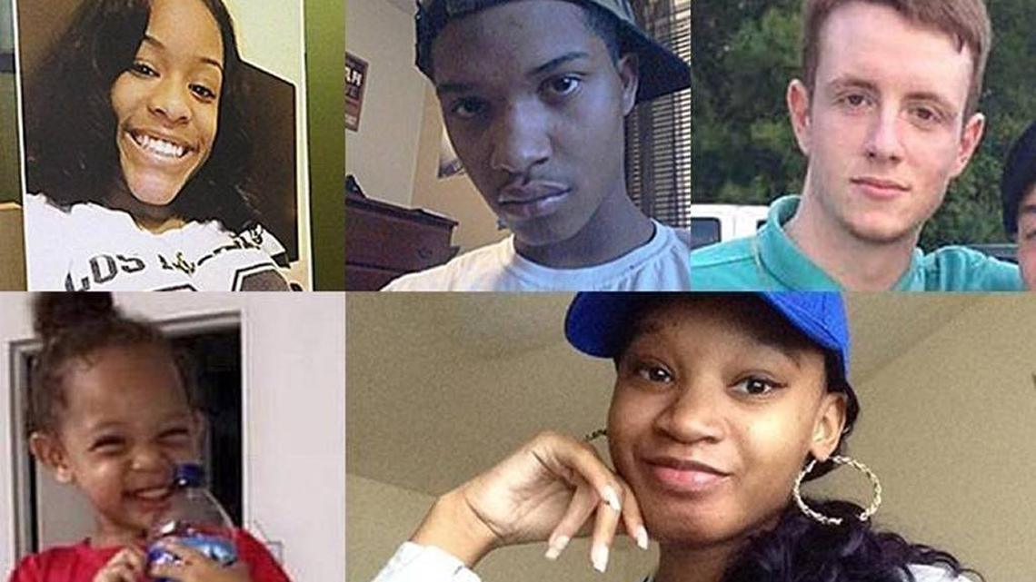 Twenty-three of Lexington’s 24 homicide victims in 2016 died from gunshot wounds, including, clockwise from top left, Trinity Gay, Nathaniel McNealy, Caleb Hallett, Maryiah Coleman and Nova Marie Gallman.