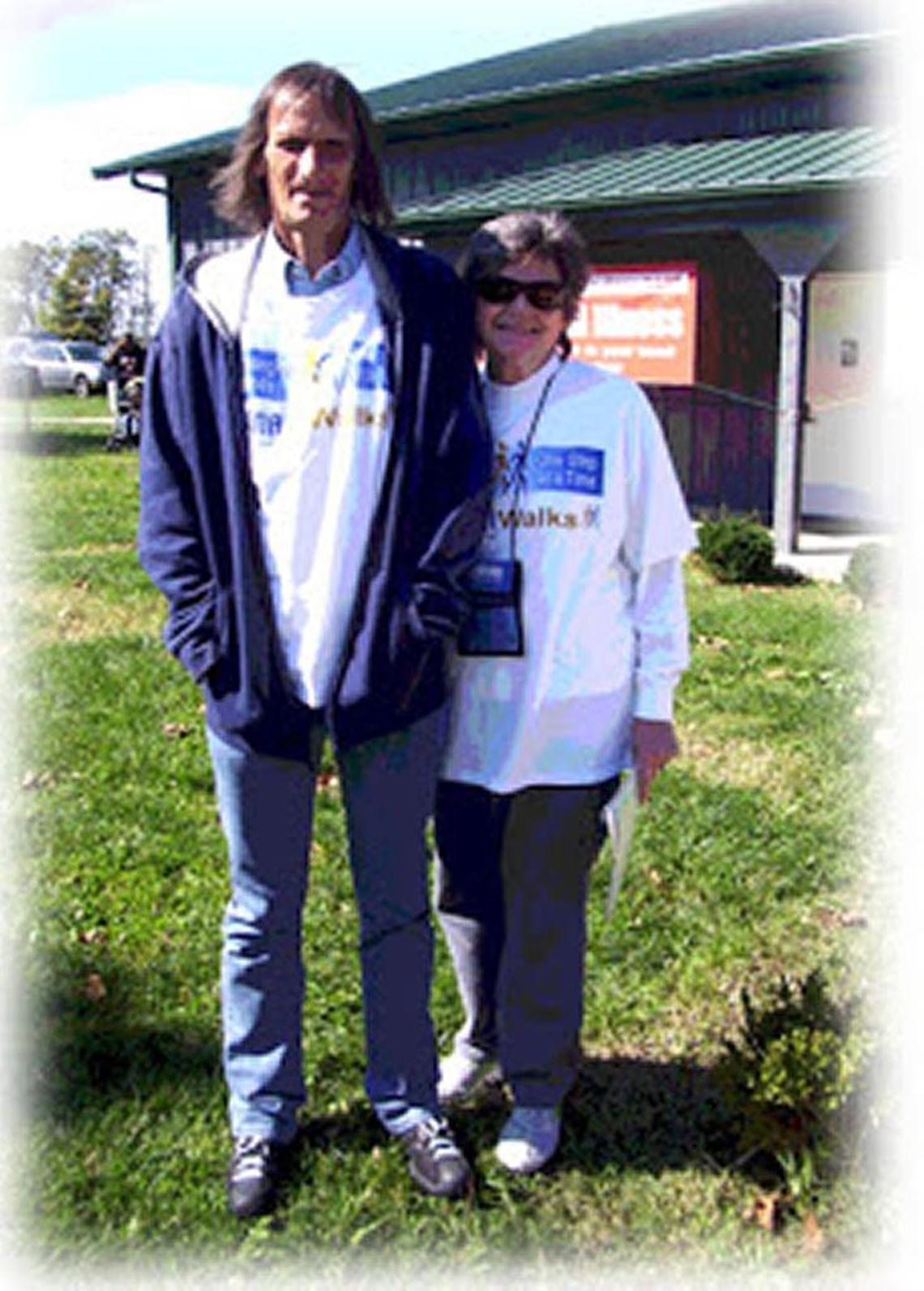 The late Tim Morton of Lexington with his mother, Faye Morton.