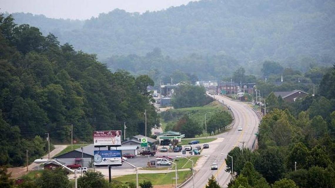 Kentucky Highway 11 winds through Booneville in Owsley County, statistically one of the poorest communities in the country.