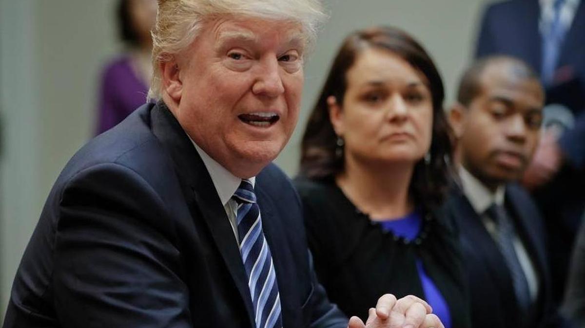 President Donald Trump during a meeting on health care at the White House on March 13.