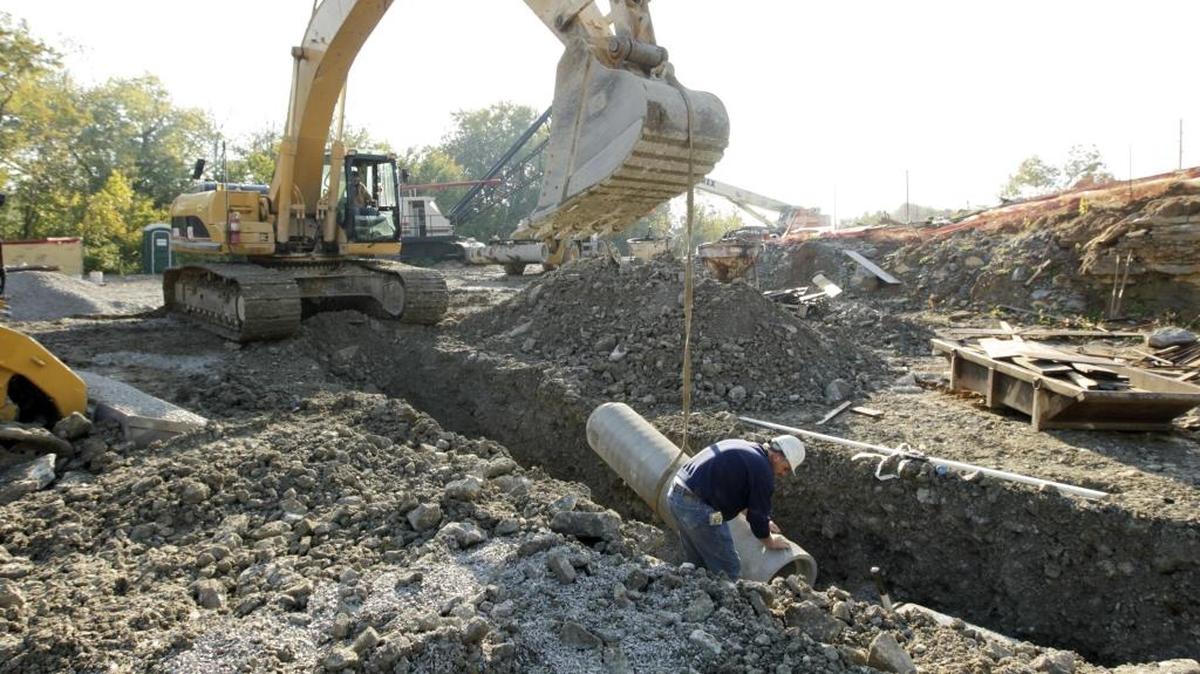 This construction of a pump station on Winchester Road near Hume Drive in 2019 was part of more than $590 million in stormwater and sewer Lexington must complete as part of an agreement with the EPA.