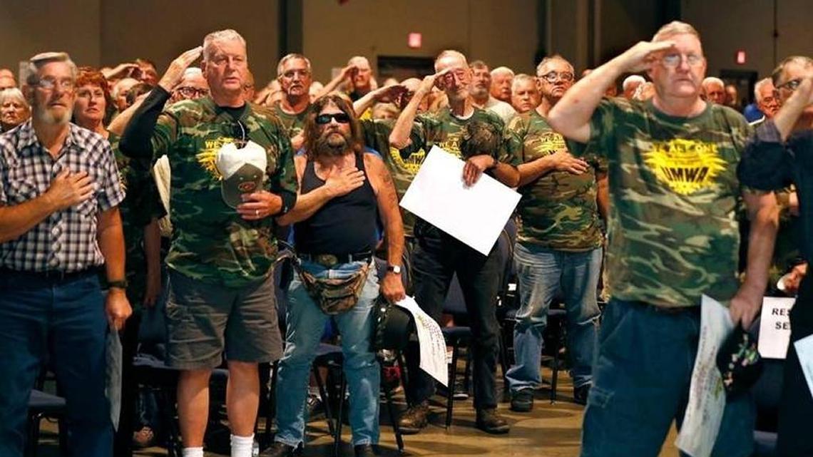 Thousands of coal miners and their families rallied in Lexington in June 2016 at an event organized by the United Mine Workers of America to show support for saving their retirement benefits.