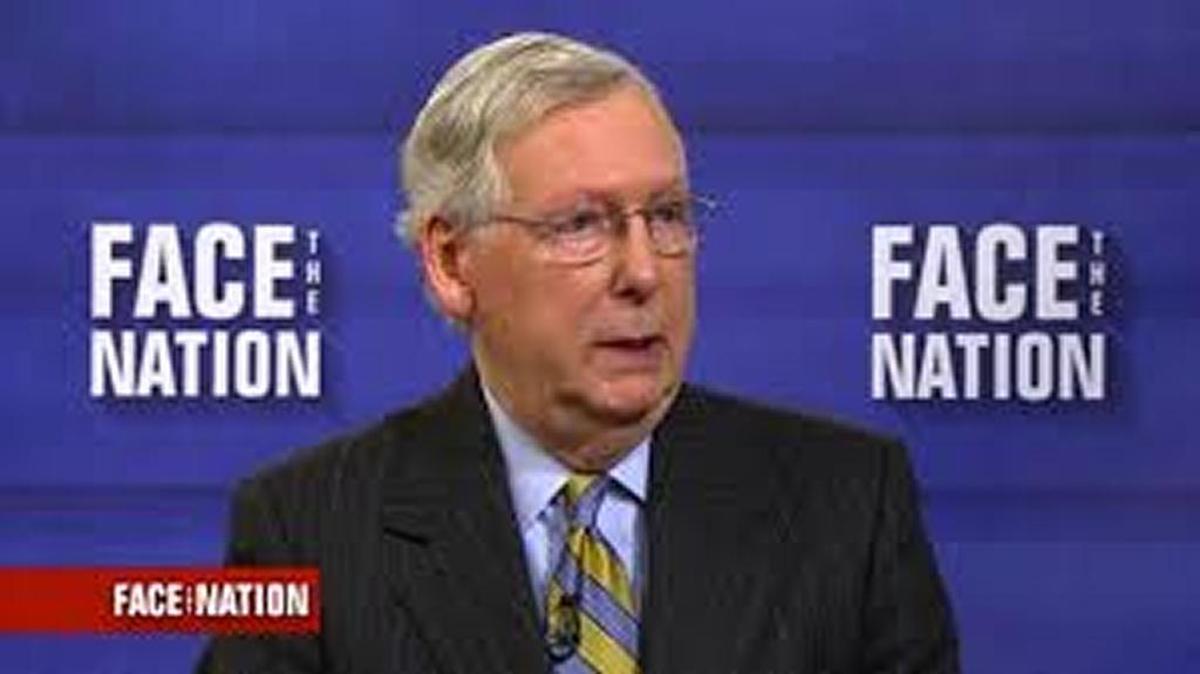 Mitch McConnell said on “Face the Nation” that Democrats are resorting to “little procedural complaints” because they’re frustrated by their recent losses.