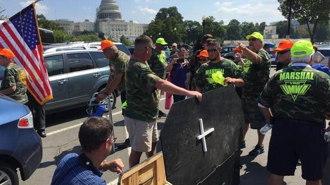 Coal miners rallied near the U.S. Capitol in September 2016 in support of the Miners Protection Act which would save union pensions and health care benefits. Congress last week approved a plan to rescue the miners’ health care benefits. The pension fix will be trickier.