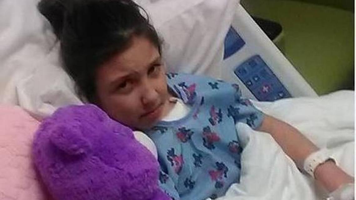 Faith Hamblin, 6, was accidentally shot in the chest last year while playing with a 5-year-old boy who had grabbed a loaded shotgun from an unlocked cabinet at his father’s home near Greenup. Faith underwent three surgeries at a hospital because of a punctured left lung that kept filling with blood, a shattered left shoulder and other internal injuries.