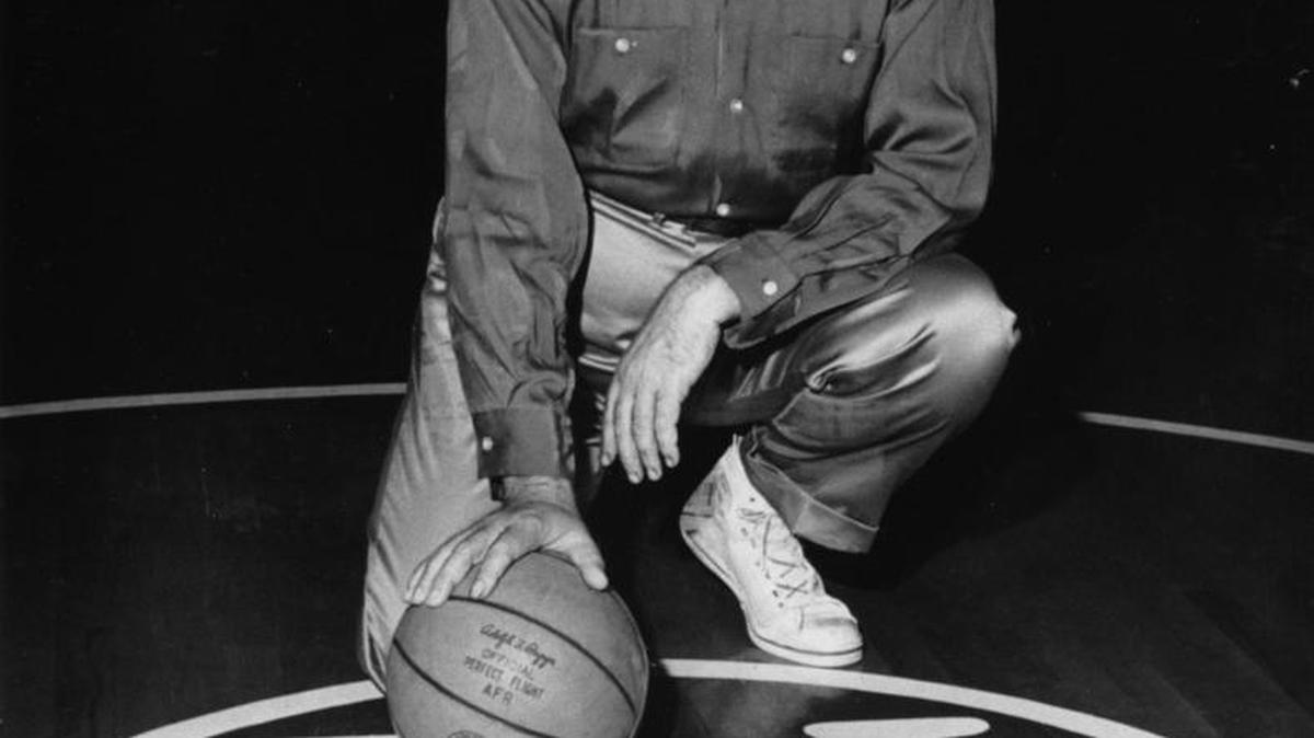 University of Kentucky basketball coach Adolph Rupp in 1960