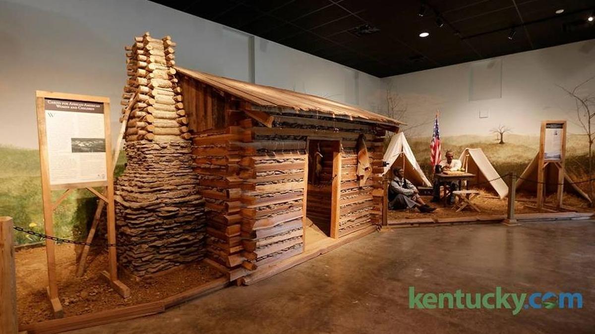 Exhibits in the museum at Camp Nelson Civil War Heritage Park in Nicholasville