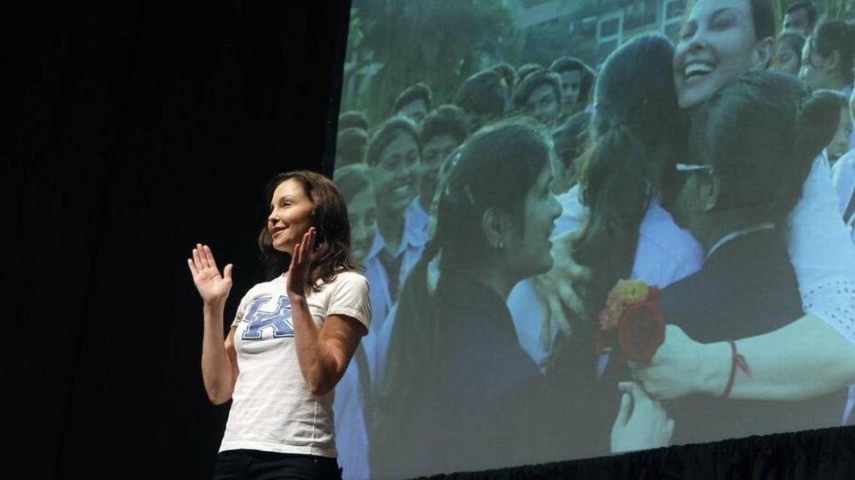 University of Kentucky alum Ashley Judd delivered the Irma S. Rosenstein Lecture at Singletary Center for the Arts on Dec. 1.