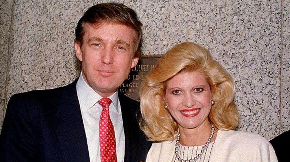 Donald Trump and first wife, Ivana, posed outside the federal courthouse in New York after she was sworn in as a United States citizen in May 1988.