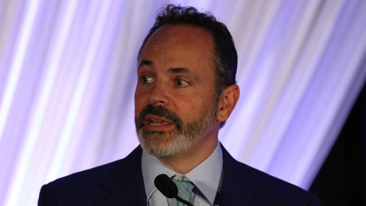 Kentucky Gov. Matt Bevin speaks at the Republican Party of Kentucky’s Lincoln Dinner at the Hilton Downtown in Lexington, Ky., Aug 25, 2018.