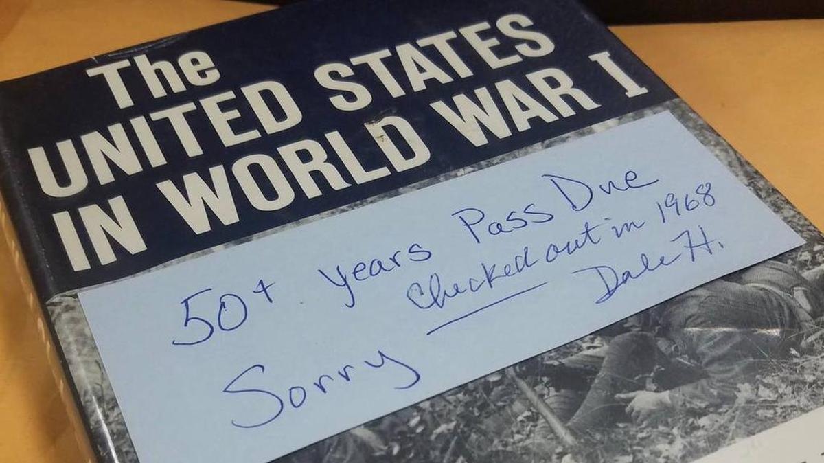 This book was checked out from the Lexington Public Library and returned this week, 50 years later, from Marietta, Ga.
