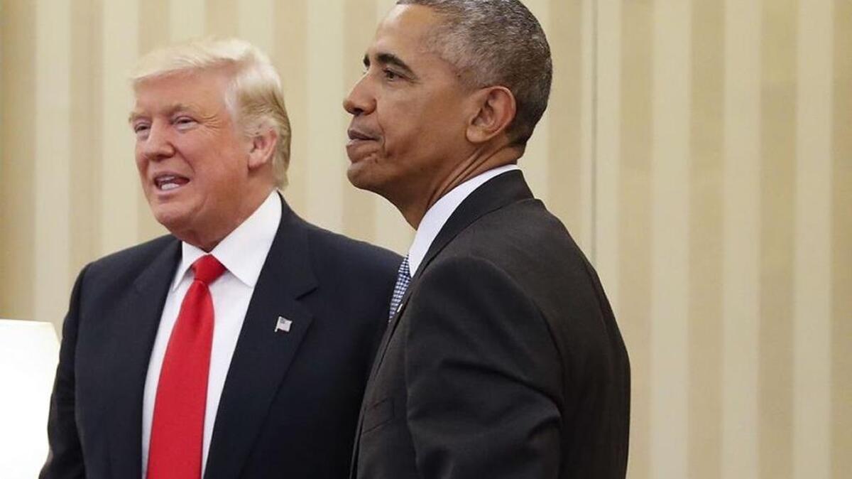 President-elect Donald Trump met with President Barack Obama days after the 2016 election.