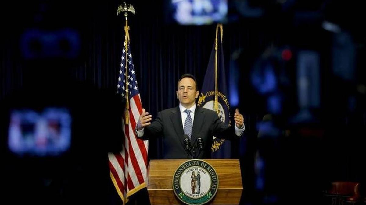 Kentucky Gov. Matt Bevin unveiled his proposed solution for Kentucky’s pension crisis during a news conference at the Kentucky State Capitol Oct. 18 in Frankfort.