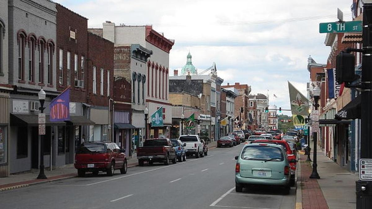 A view of downtown Versailles